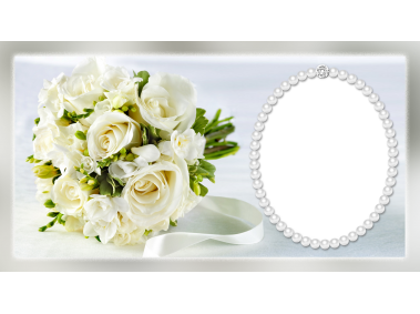 Wedding Floral Transparent Frame