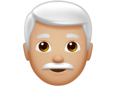 White Hair Men Emoji