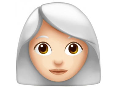 White Hair Woman Emoji