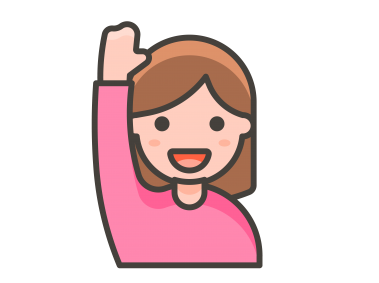 Woman Raising Hand Emoji