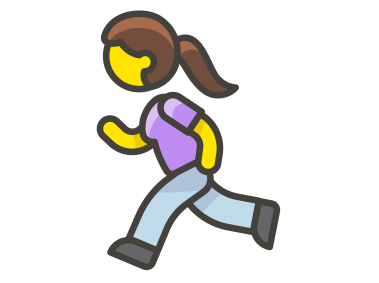 Woman Running Emoji