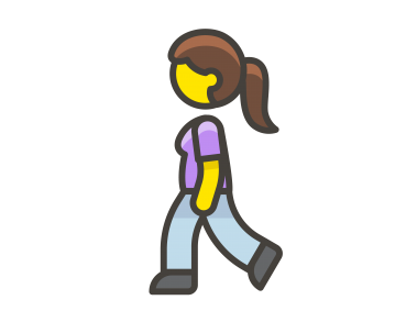 Woman Walking Emoji