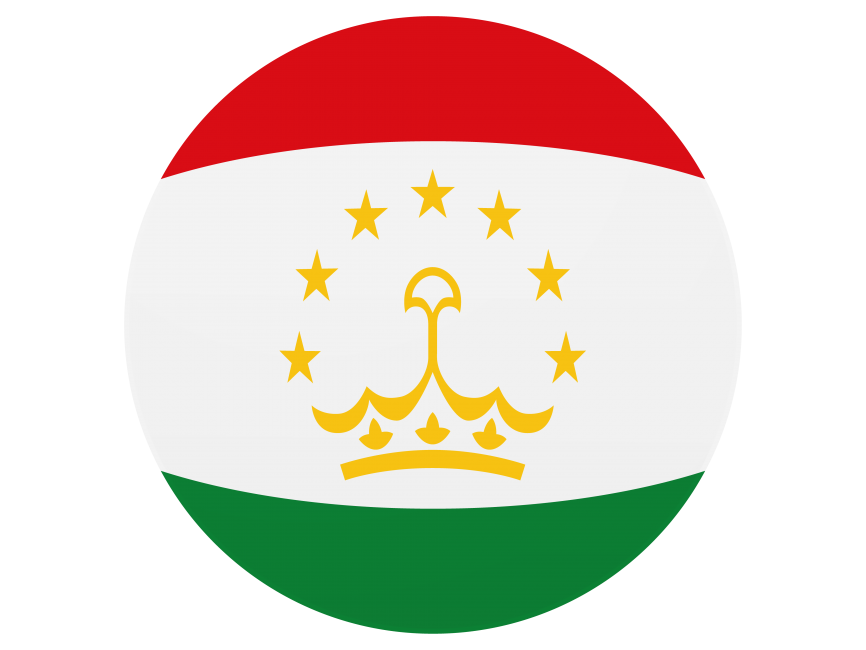 Tajikistan Round Flag