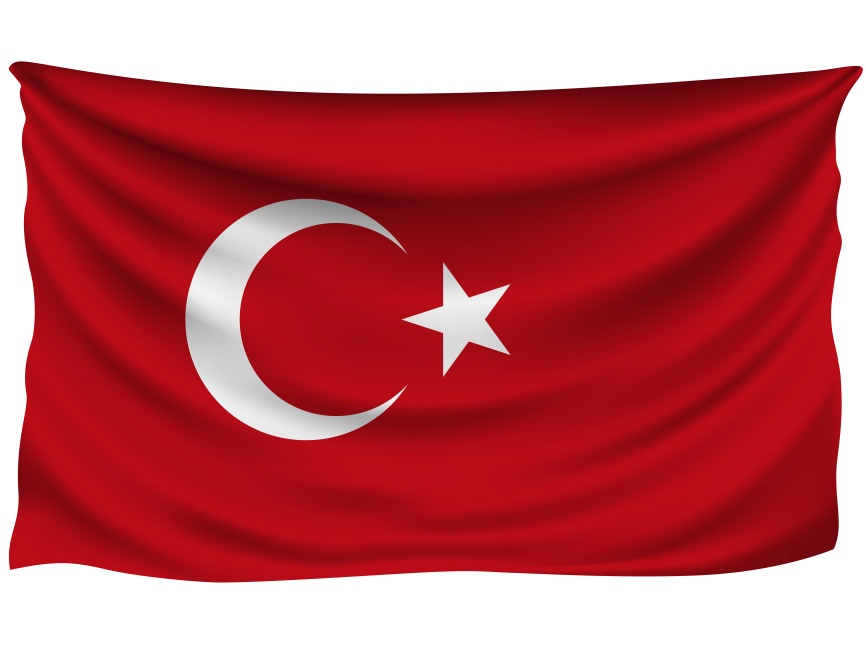 Turkey Wrinkled Flag