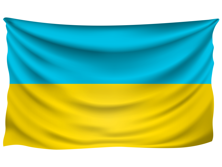 Ukraine Wrinkled Flag