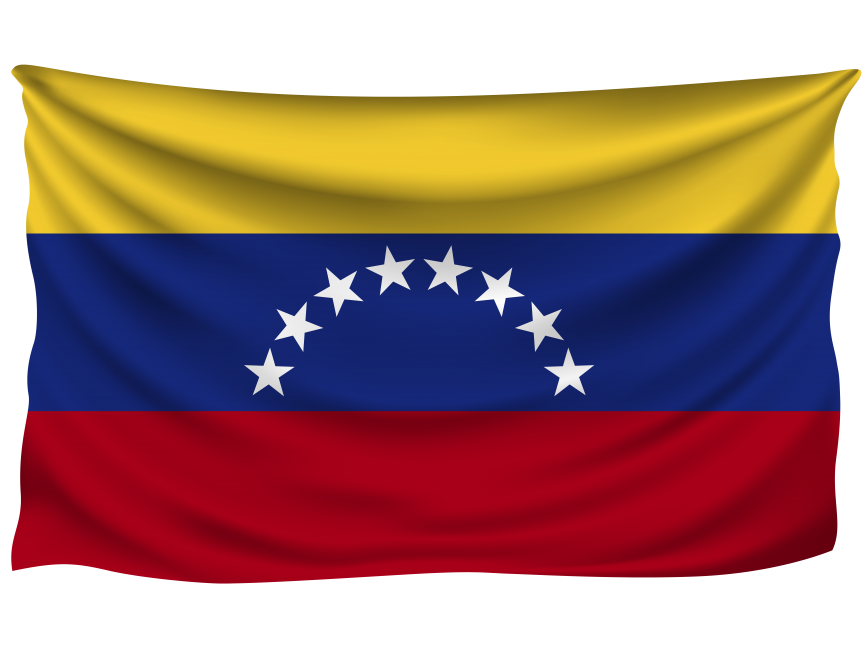 Venezuela Wrinkled Flag