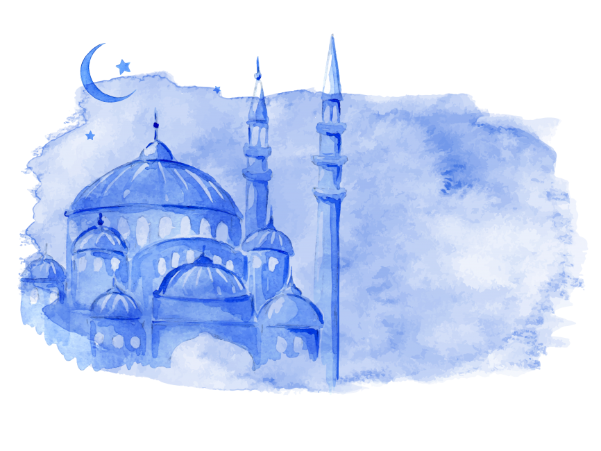 Watercolor Mosque