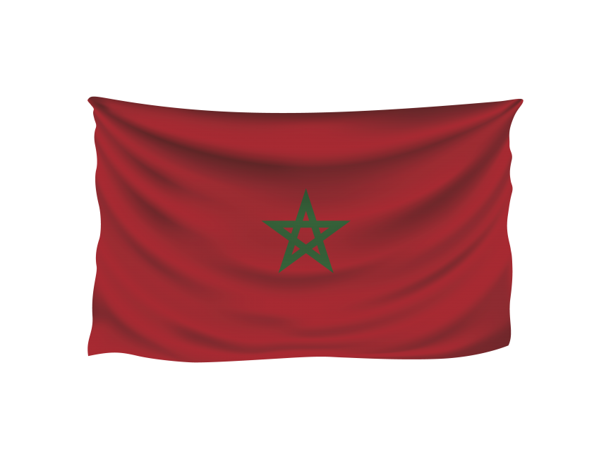 Wavy Morocco Flag