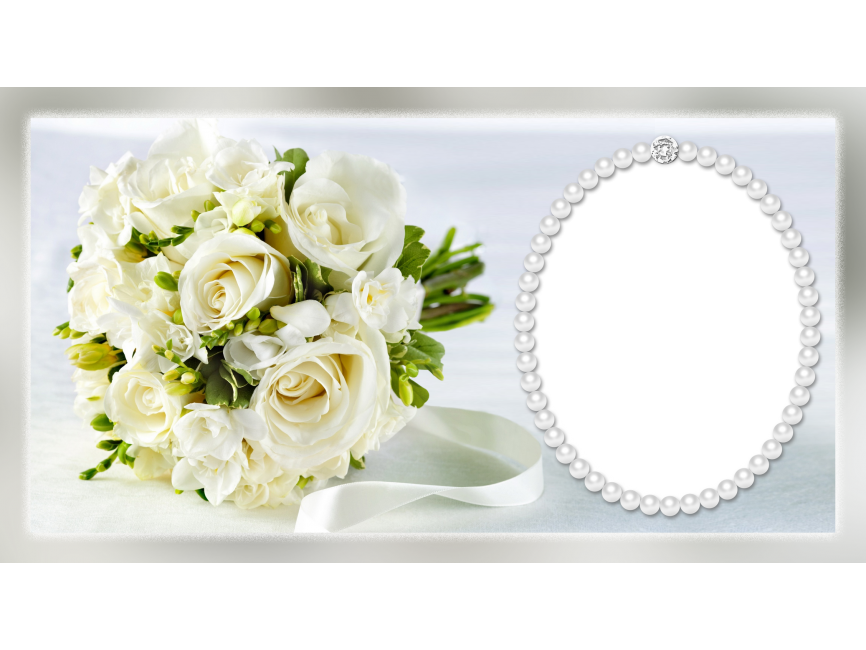 Wedding Floral Transparent Frame