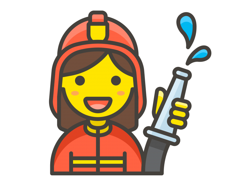 Woman Firefighter Emoji