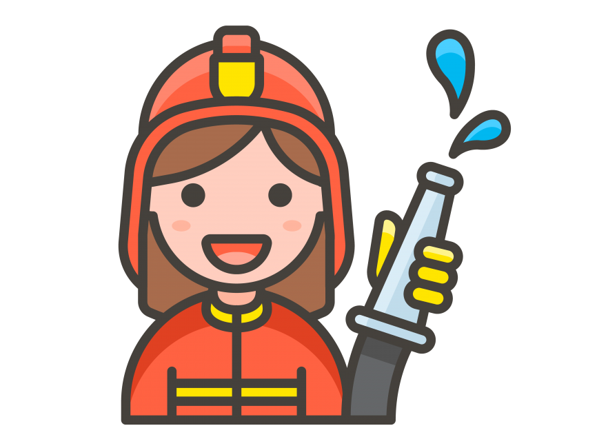 Woman Firefighter Emoji