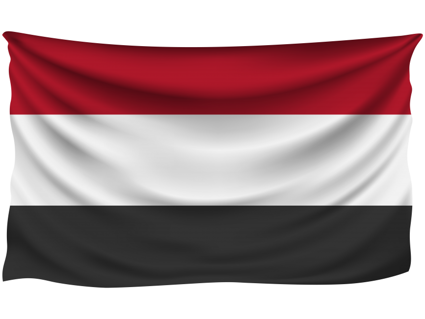 Yemen Wrinkled Flag