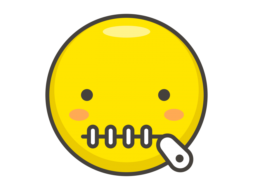 Zipper Mouth Face Emoji